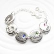 Birthstone Mother s Bracelet | Pebble Charm Bracelet Online Hot Sale