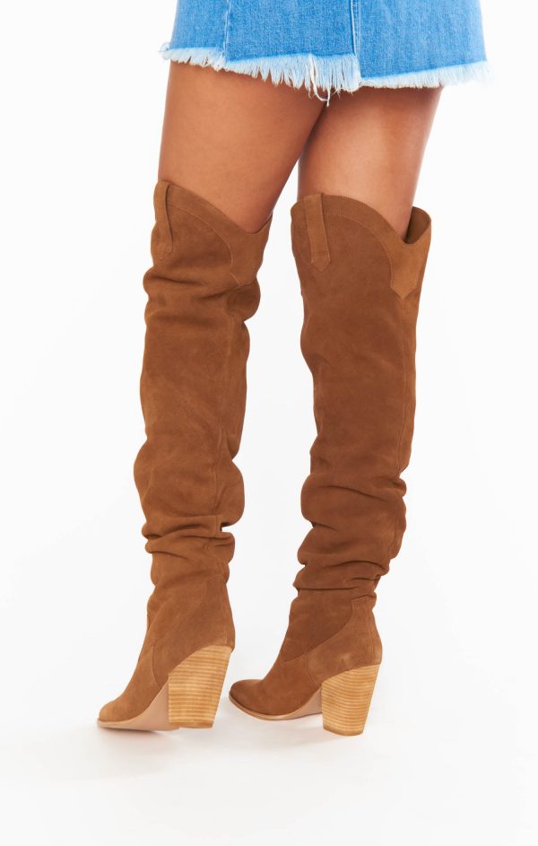 Steve Madden Laddy Over-the-Knee Boot ~ Chestnut Cheap