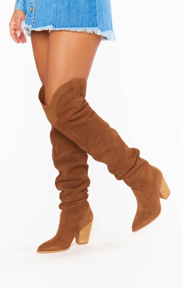 Steve Madden Laddy Over-the-Knee Boot ~ Chestnut Cheap