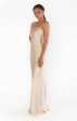 Taylor Tube Maxi Dress ~ Champagne Luxe Satin For Discount