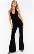 Studio Halter Jumpsuit ~ Black Velvet Online