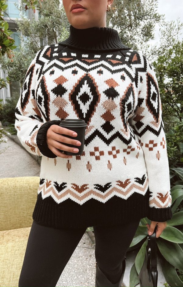 Vail Sweater ~ Neutral Faire Isle Cheap