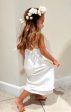 Little Verona Dress ~ Ivory Luxe Satin Fashion