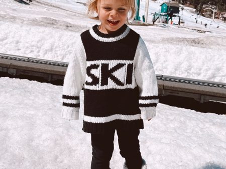 Mini Ski In Sweater ~ Ski Knit Black Online now