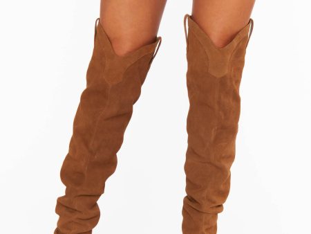 Steve Madden Laddy Over-the-Knee Boot ~ Chestnut Cheap