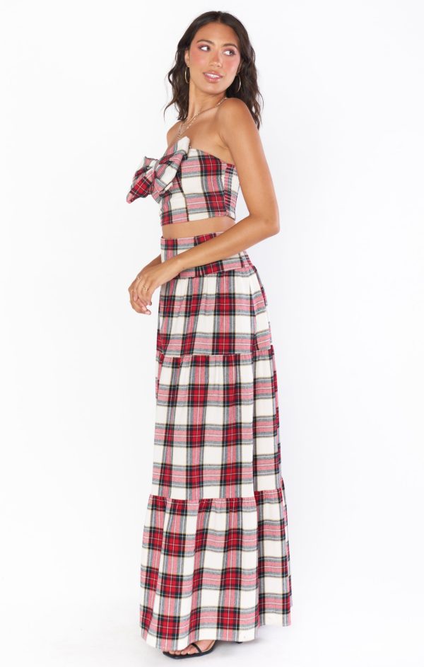 Melody Maxi Skirt ~ Winter Plaid Online now