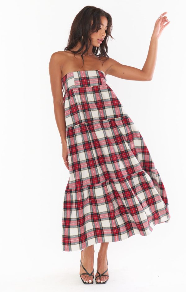 Melody Maxi Skirt ~ Winter Plaid Online now