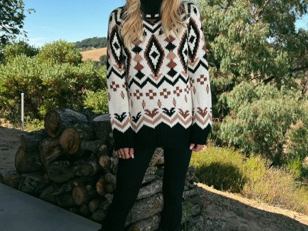 Vail Sweater ~ Neutral Faire Isle Cheap