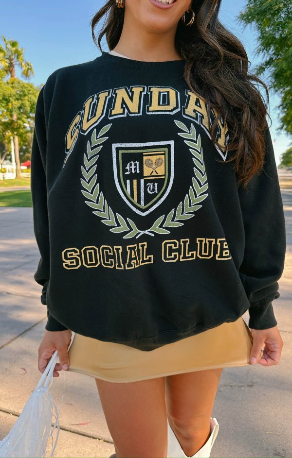 Stanley Sweatshirt ~ Sunday Social Graphic Online now