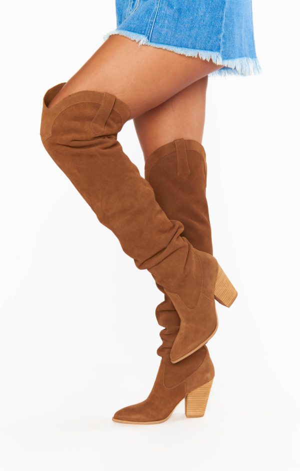 Steve Madden Laddy Over-the-Knee Boot ~ Chestnut Cheap