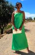 Taylor Tube Dress ~ Clover Green Luxe Satin Online Sale