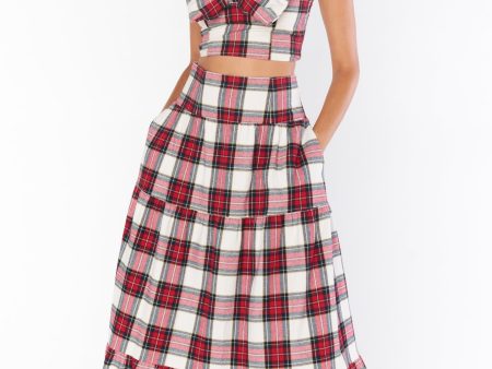 Melody Maxi Skirt ~ Winter Plaid Online now