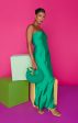 Taylor Tube Dress ~ Clover Green Luxe Satin Online Sale